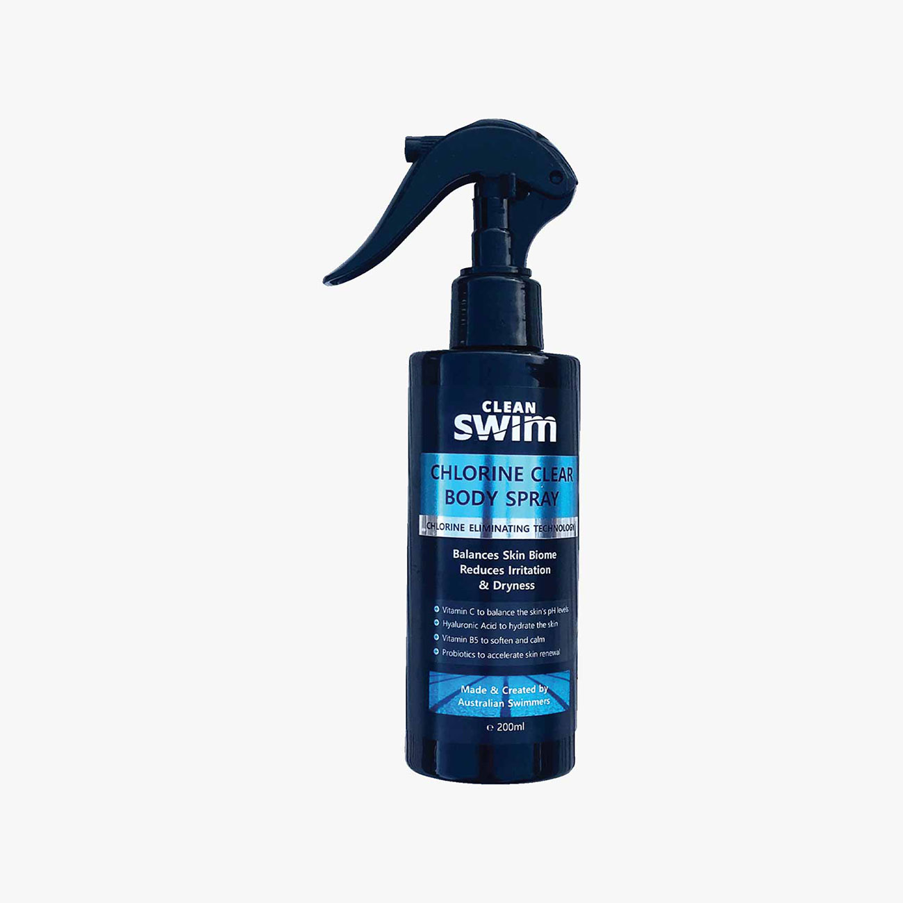 Clean Swim Chlorine Clear Hydra Fresh Skin Spray 200ml Removes